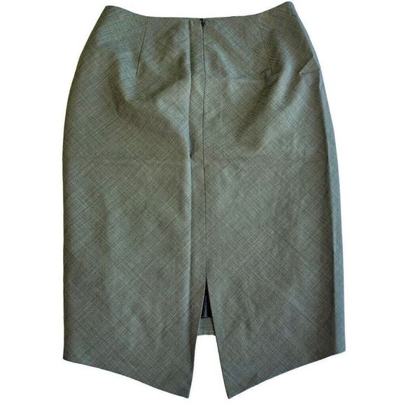 Escada Skirt Women’s EU 32 US 0 Black Wool Houndstooth Pencil Preppy Ladies - Picture 3 of 13